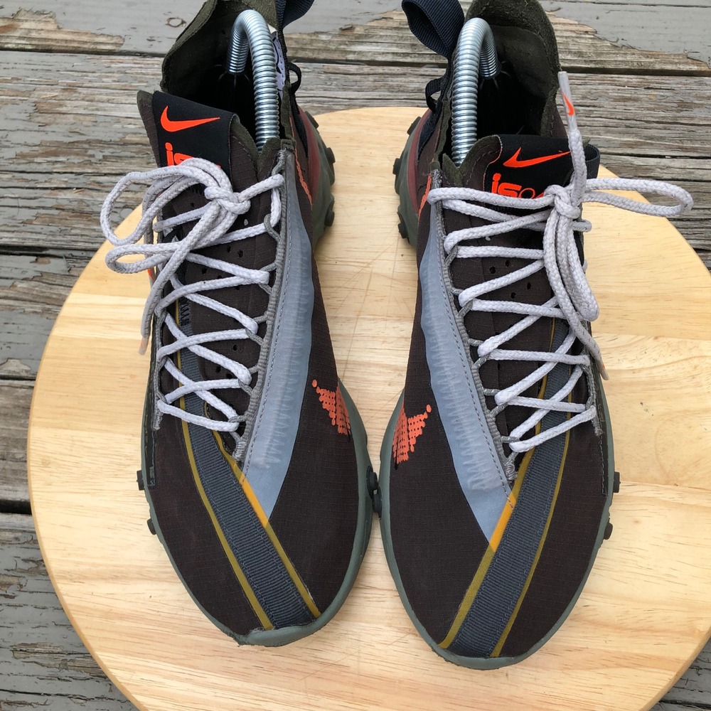 Nike React Runner ISPA Shoes Men 7 Gorpcore Velvet Brown Terra Orange AR8555-200 - Picture 4 of 16